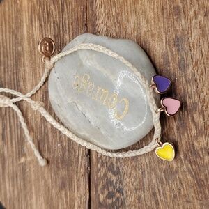 Pura vida hearts melody colorful trio bracelet B3215